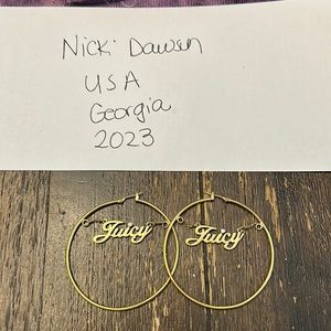 Juicy Couture Y2K hoops